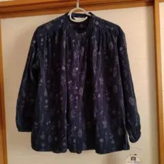 花柄　コーデュロイシャツ　Lサイズ　新品