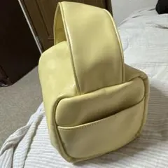 ゆ*ず様 kastane イエロー 合成皮革 ハンドバッグ
