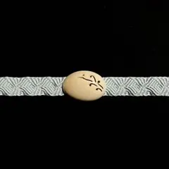 美品 楕円のパーツ 唐草彫り 2216