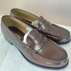 [新品未使用]HARUTA ローファー ブラウン 25cm 箱付き