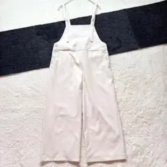 ◾️ミューカ【F】白系 サロペット ワイドパンツ サイドボタン 春夏秋