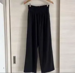 ナイロン ワイドパンツ