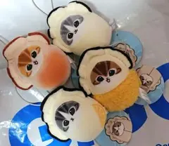 モフサンド かきにゃん ぷにゃぷにゃマスコット 全4種コンプリートセット