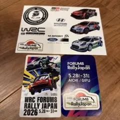 ラリージャパン2026 ステッカー等3点セットのサムネイル