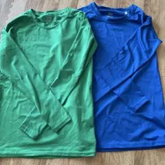 GAVIC 長袖アンダーシャツ 150-160 2枚セット　ブルー　グリーン