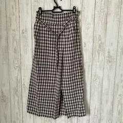 しまむら terawear emu チェックナロースカート　てらさん　 Lサイズ