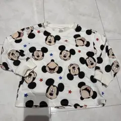 フタフタ ミッキーマウス 長袖Tシャツ 110cm