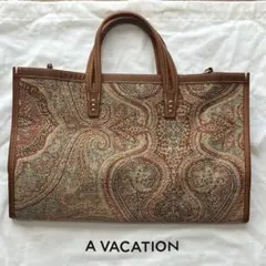 【美品】A VACATION トートバッグ BREAD M KARMA