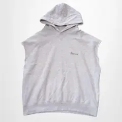 ロデオクラウンズ ノースリーブパーカー ゆったり フード付き 袖カットオフ