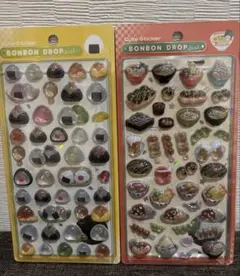 正規品　和柄　おにぎり　ラーメン　ボンボンドロップシール　2枚セット