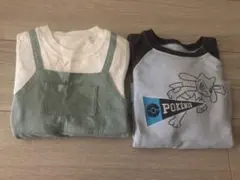 ポケモン 長袖トップストレーナー80cm とカバーオール 80cm 2枚セット