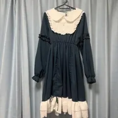 ゴスロリ ドレス フリル付き　グリーン　緑