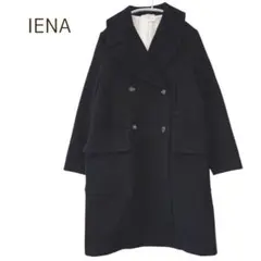 イエナ IENA キャバリーメルトンロングPコート アウター ピーコート 黒
