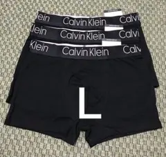 L Calvin Klein ボクサーパンツ 3枚セット 黒　サイズ