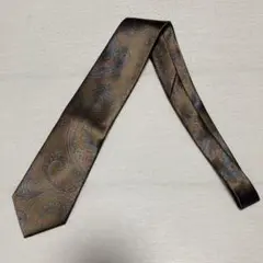 YSL イヴサンローラン ペイズリー 花柄 シルクネクタイ