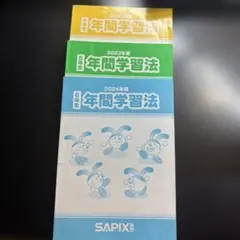 SAPIX 年間学習法 2022-2024 セット