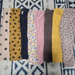 90cm ズボン8枚セット 女の子 長ズボン