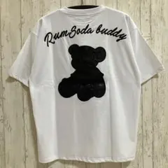 RUMSODA 天竺アップリケセミBIGクルーネック半袖Tシャツ