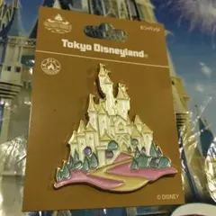 ディズニーランド　ピンバッジ　シンデレラ城　パステル