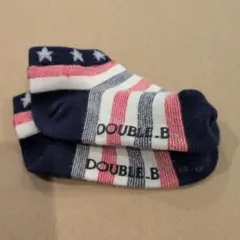 DOUBLE.B 　ベビー靴下　３枚セット