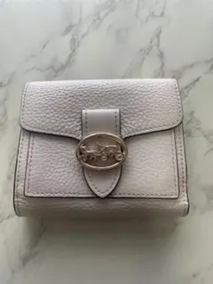 【COACH】ホワイトレザー 二つ折り財布