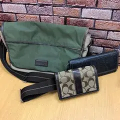 ♥【472】コーチ　ショルダーバッグ　お財布　おまとめ3点セット