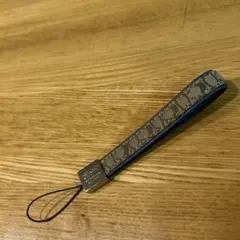 パターン入りレザー風ストラップ 約15cm