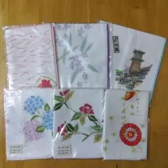 ガーゼハンカチ6枚セット　まとめ売り