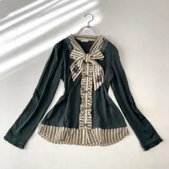 ♡*様 Y2K axes femme ボウタイ カットソー 森ガール クラシカル