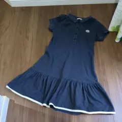 MONCLER ネイビー ポロワンピース 140