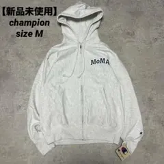 新品未使用 MoMA×チャンピオン リバースウィーブ ジップパーカー グレー M