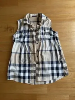 Burberry ノースリーブ ワンピース ホワイト - メルカリ