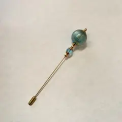 ガラスピン/ブローチ/ゴールド