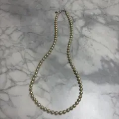 コットンパール　ロングネックレス