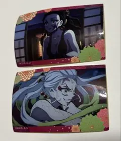 【匿名配送】鬼滅の刃　遊郭編　堕姫　シール　ステッカー　２枚セット