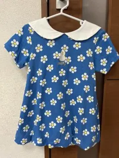 【値下げしました】90 ミッフィー 花柄 ワンピース バースデイ