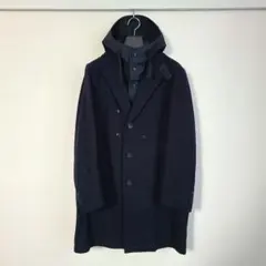 ENGINEERED GARMENTS チェスターコート メルトン フード付き