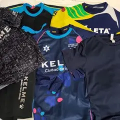 KELME ネイビー シャツ カラフルドット