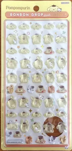 正規品　ポムポムプリン　ミニ　ボンボンドロップシール