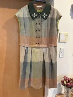 ノースリーブワンピース　ドレス　AS as know as アズノゥアズ