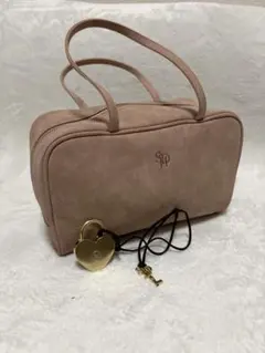 新品同様☆snidel home スウェードボストンバッグ チャーム付き