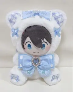 10〜12cm ぬい服 いつぬい 王冠・マント付き！王子様服4点セット（白