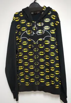 バットマン★美品★ フルジップパーカー ★ブラック/イエロー