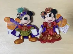 ミッキー ミニー / ぬいぐるみバッジ / ハロウィン