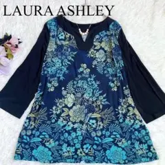 ✳︎LAURA ASHLEYローラアシュレイ　発色きれいシックなフラワーカットソー