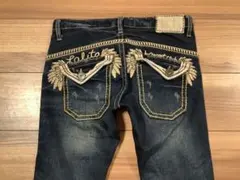 ロリータ　ジーンズ　Lolita Jeans LOLITA 羽刺繍　デニム　 Mのサムネイル