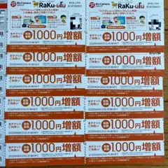ラクウル1000円増額 クーポン 12枚Raku-uru
