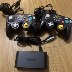 switch クラシックコントローラー 2個変換アダプターセット