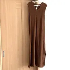 【URBAN RESEARCH DOORS】ニットワンピース ブラウン