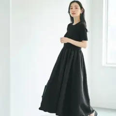 coca バルーンニットワンピース黒 ブラックM今季今期コカ